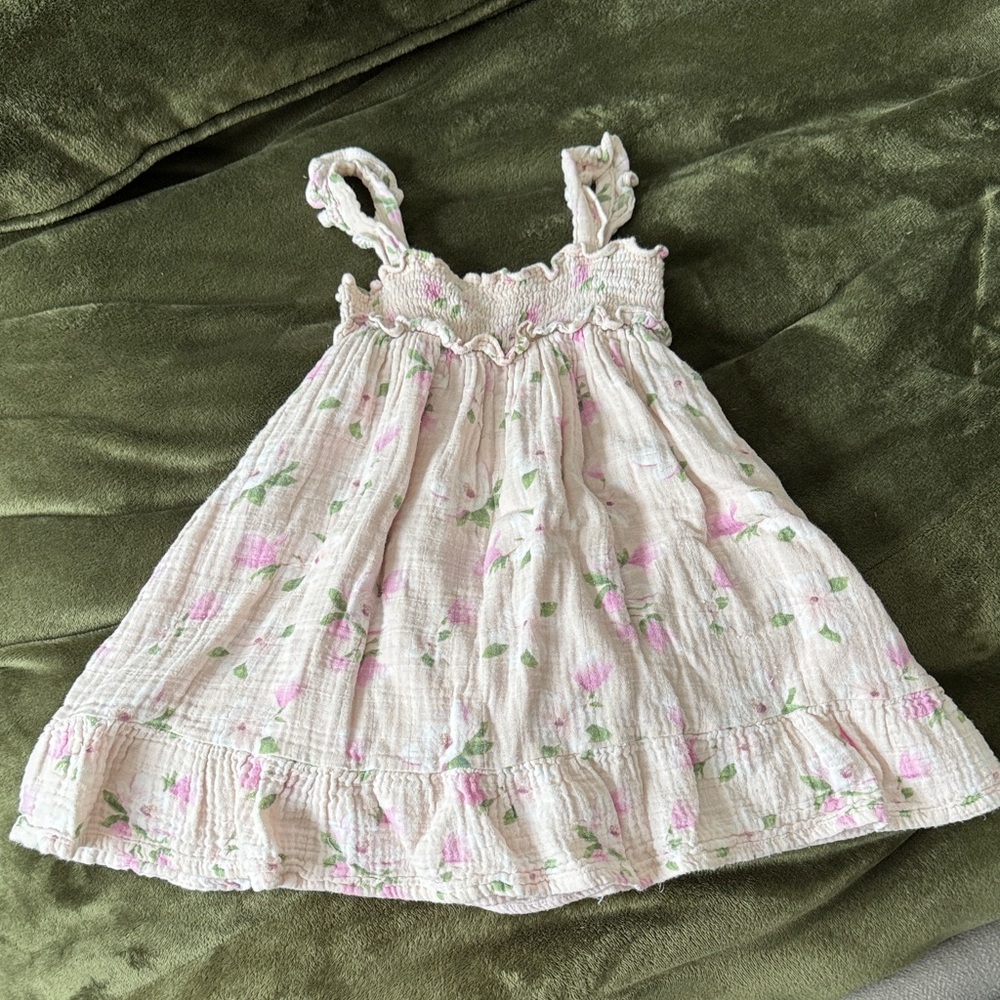 Angel Dear Textured Knit with Pink and Green Accents